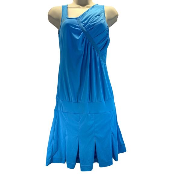 Adidas Performance Ana Ivonavic Adilibria Blue Tennis Dress women sz S - Picture 1 of 8
